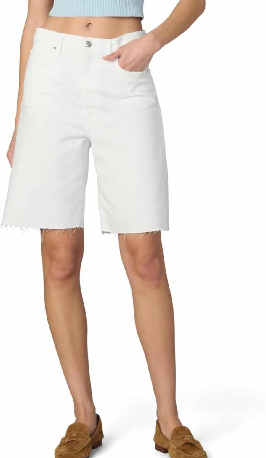 Joe's Women's Ryan Low Rise Bermuda Shorts - Comfortable Casual Denim Shorts for Women