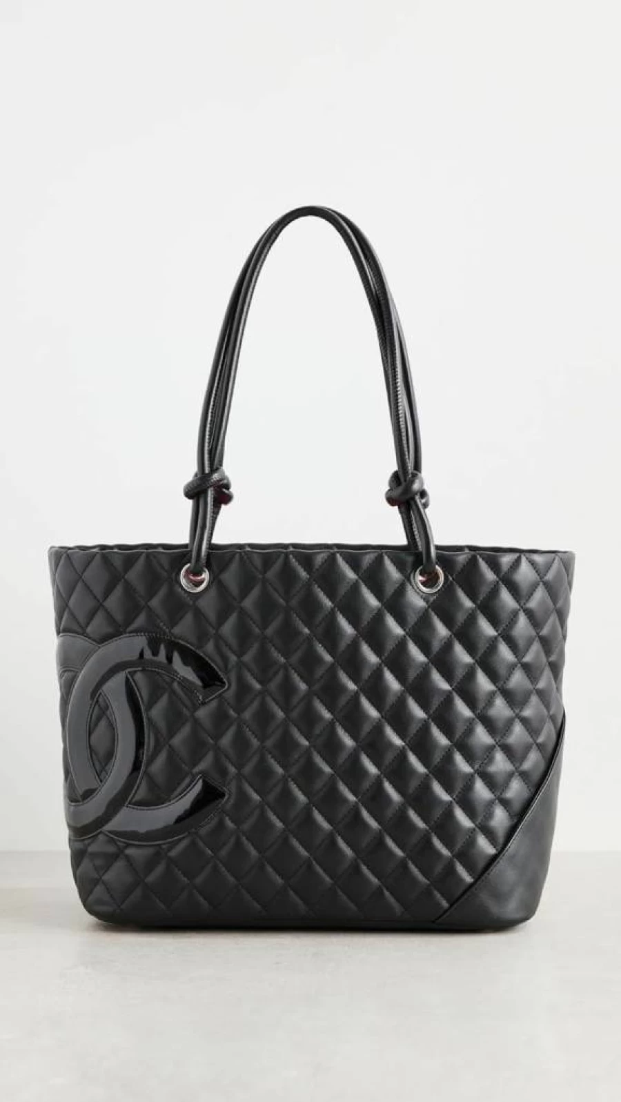 Chanel Pre-Owned Cambon Lambskin Leather Tote Bag for Women