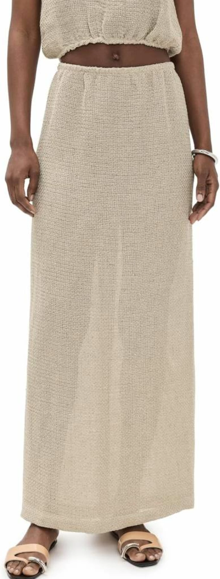 Leset Women's Stella Maxi Skirt - Flowy Long Boho Skirt with High Waist for Summer