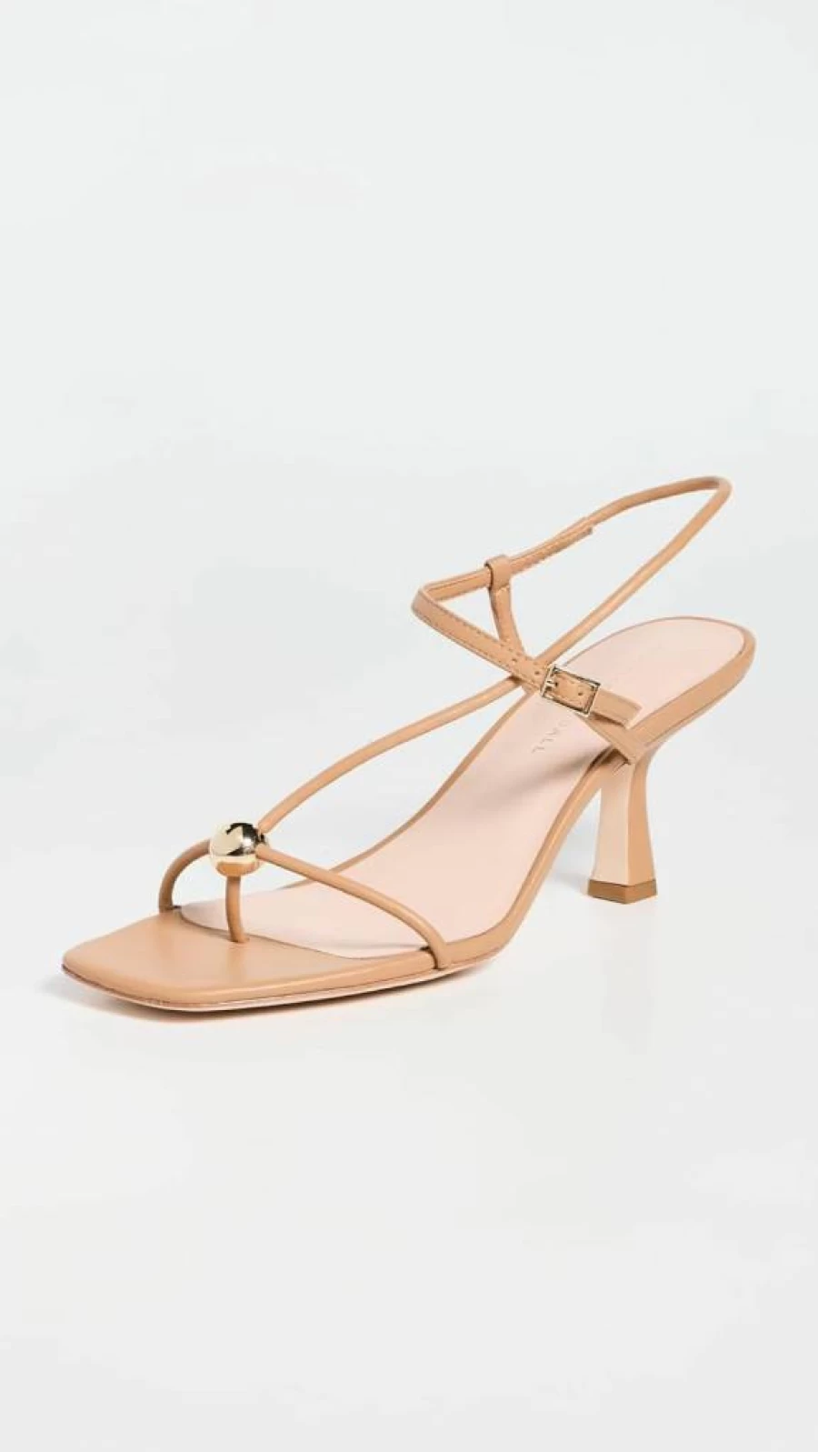 Loeffler Randall Women's Triana Strappy Mid Heel Sandals | Elegant Ball Detail | Comfortable Heels