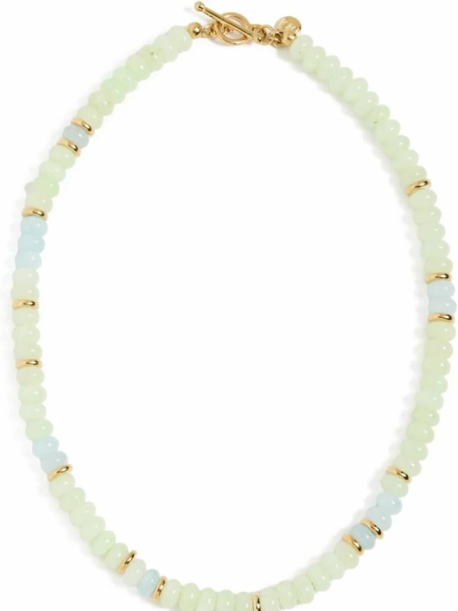 MAYAMAR Beaded Stone Stacker Necklace for Women - Elegant Layered Gemstone Jewelry