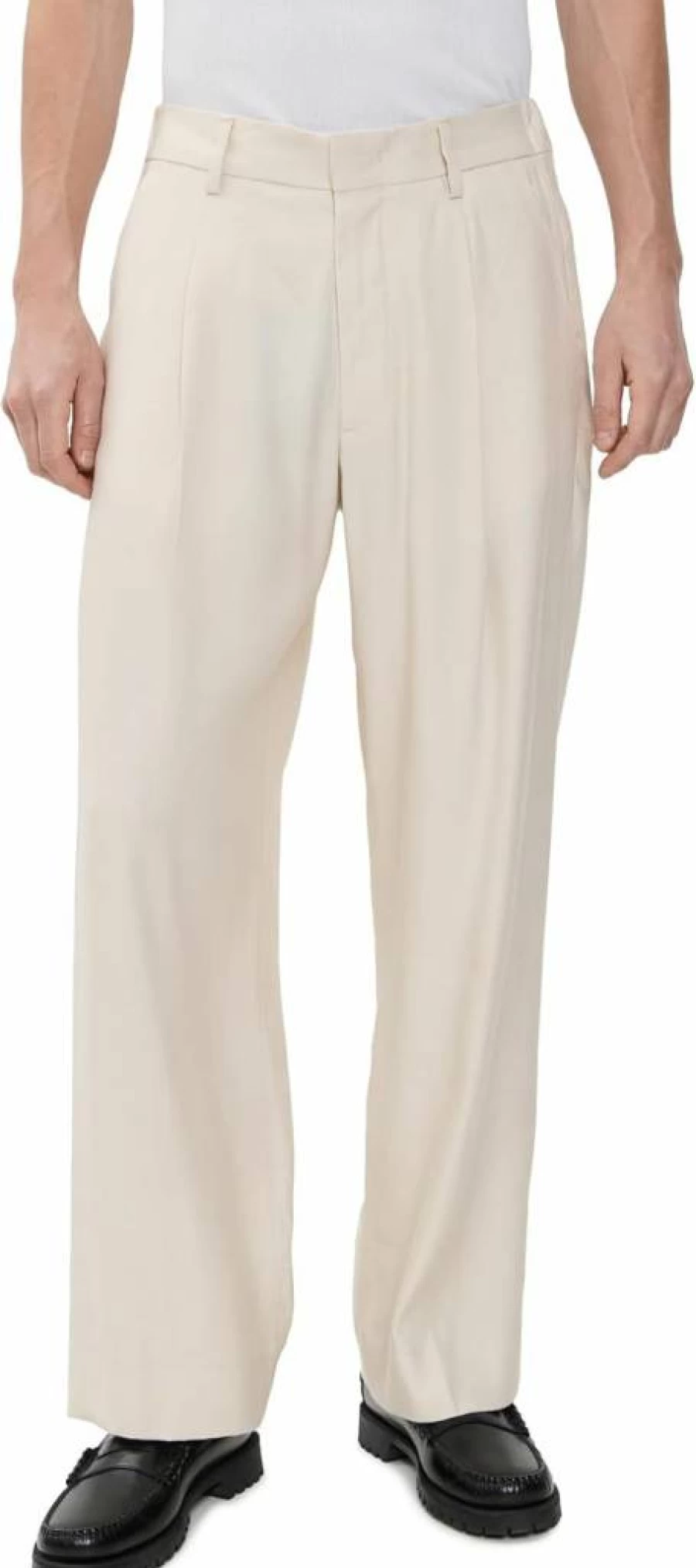 NN07 Men's Kay Pleated Linen Trousers - Lightweight Summer Pants for Men