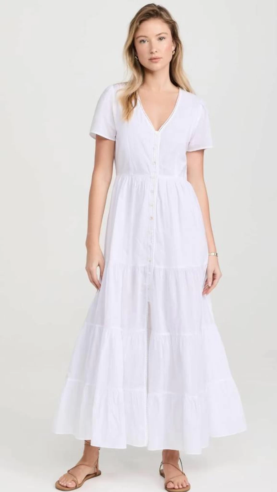 Playa Lucila Women's Floral Button Down Maxi Dress - Elegant Long Sleeve Beach Cover Up Summer Boho Chic Dress