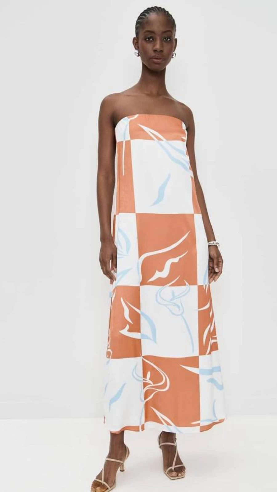 Madison the Label Women's Delaney Strapless Maxi Dress - Elegant Long Summer Beach Wedding Guest Gown