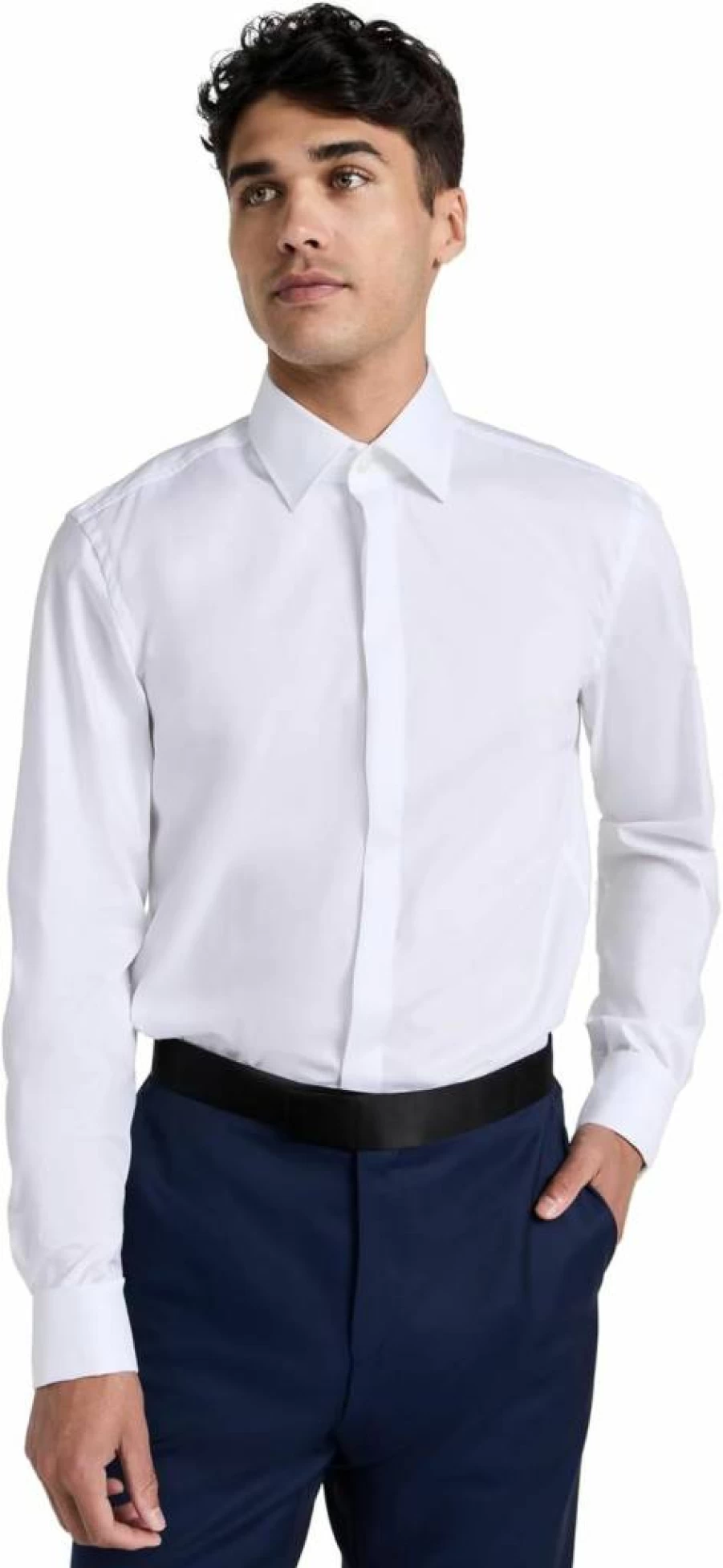BOSS Men's Slim Fit Stretch Cotton Dress Shirt - Easy Iron Formal Business Shirt