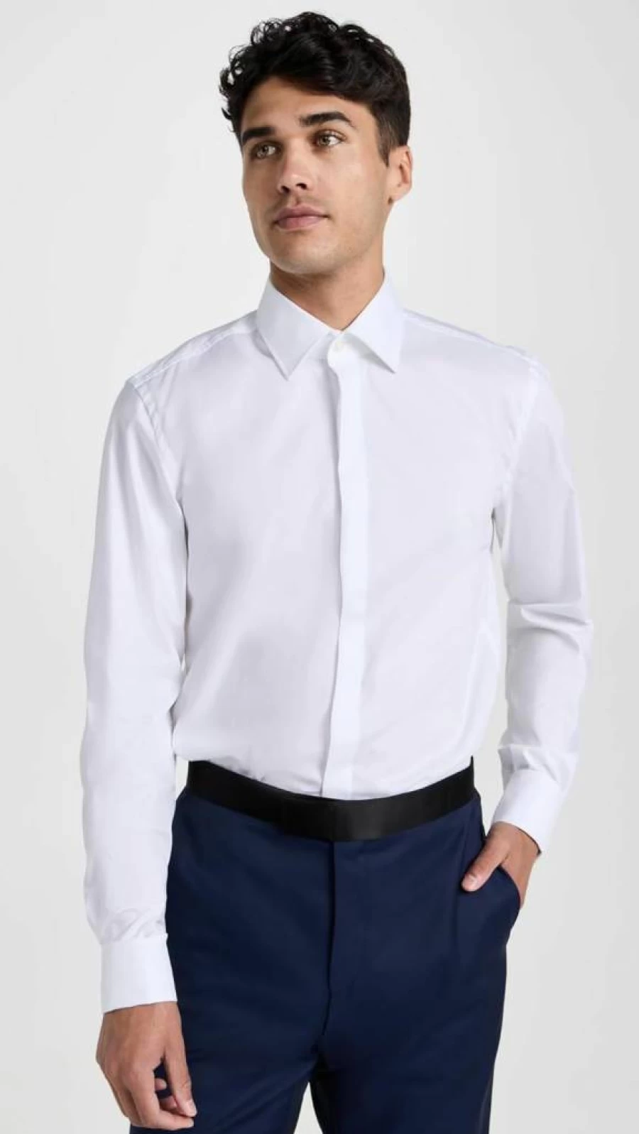 BOSS Men's Slim Fit Stretch Cotton Dress Shirt - Easy Iron Formal Business Shirt