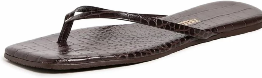 TKEES Women's Lily Square Toe Flip-Flops - Comfortable Sandals for Summer