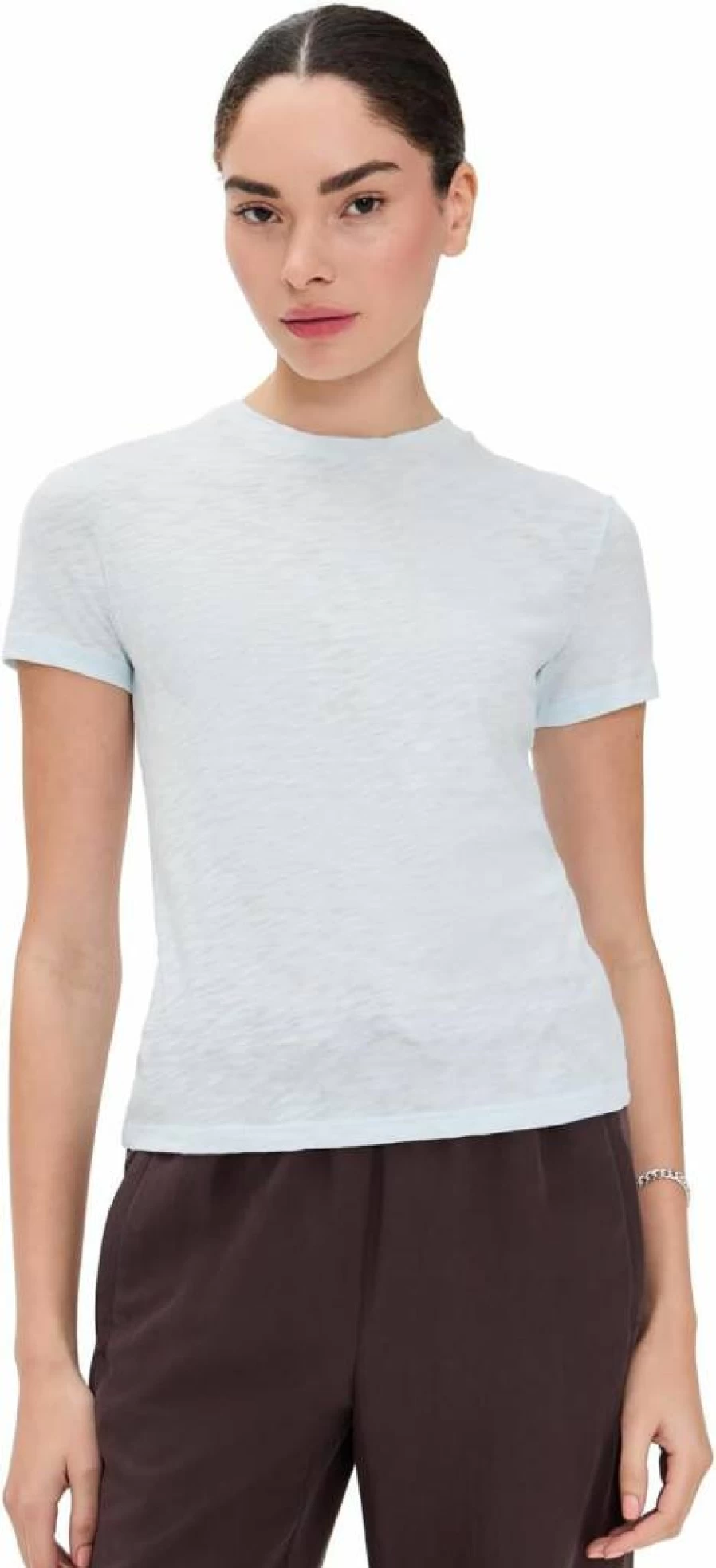 Theory Women's Tiny Tee 2 - Slim Fit Short Sleeve Cotton T-Shirt for Women