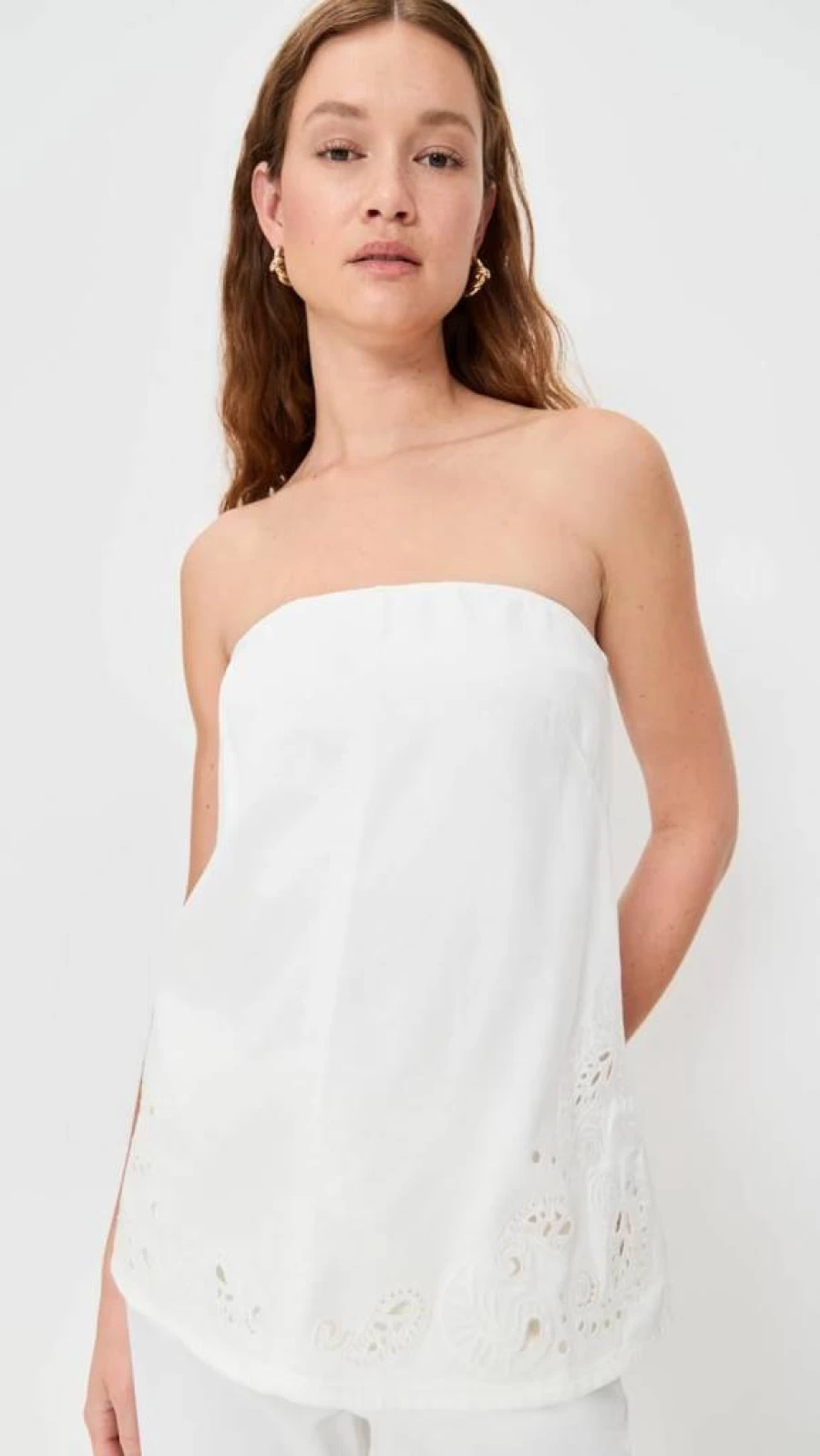Rag & Bone Women's Aurora Ultra Lightweight Strapless Top | Featherweight Comfort & Style