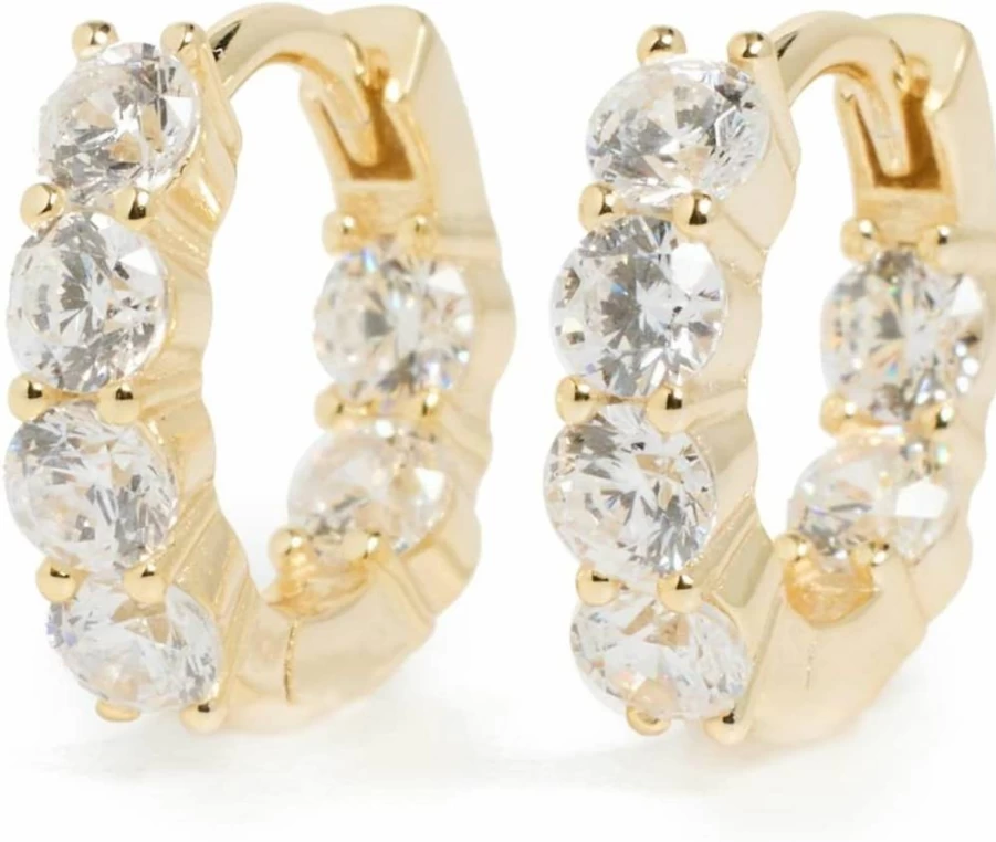 SHASHI Women's Manchester Hoops Earrings - Sterling Silver Chunky Hoop Earrings for Women