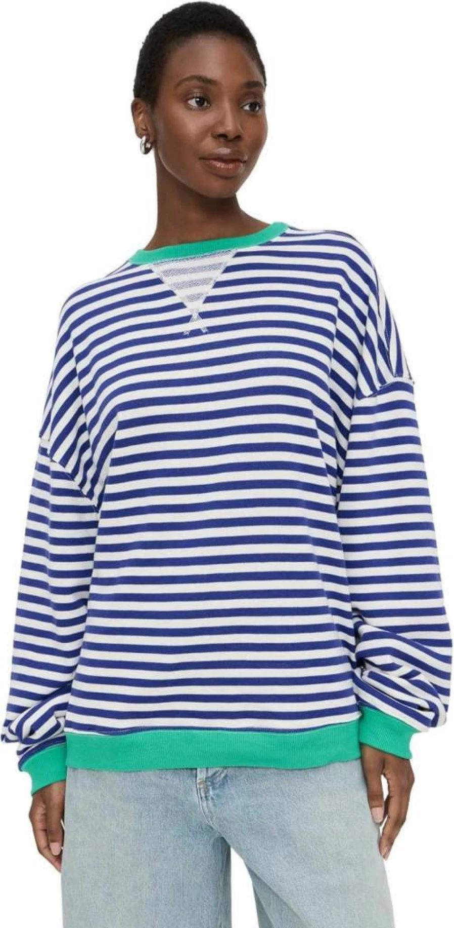 Free Women's Striped Classic Crew Neck T-Shirt | Free People Casual Comfort Top