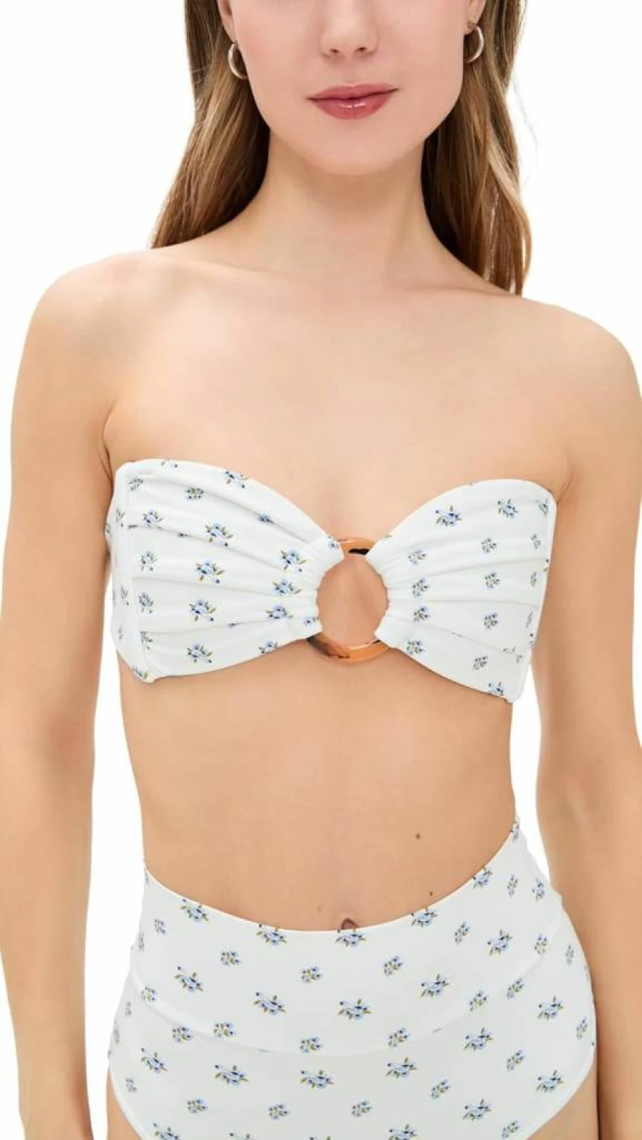Montce Women's Tori Ties Bandeau Bikini Top - Stylish Swimwear for Summer