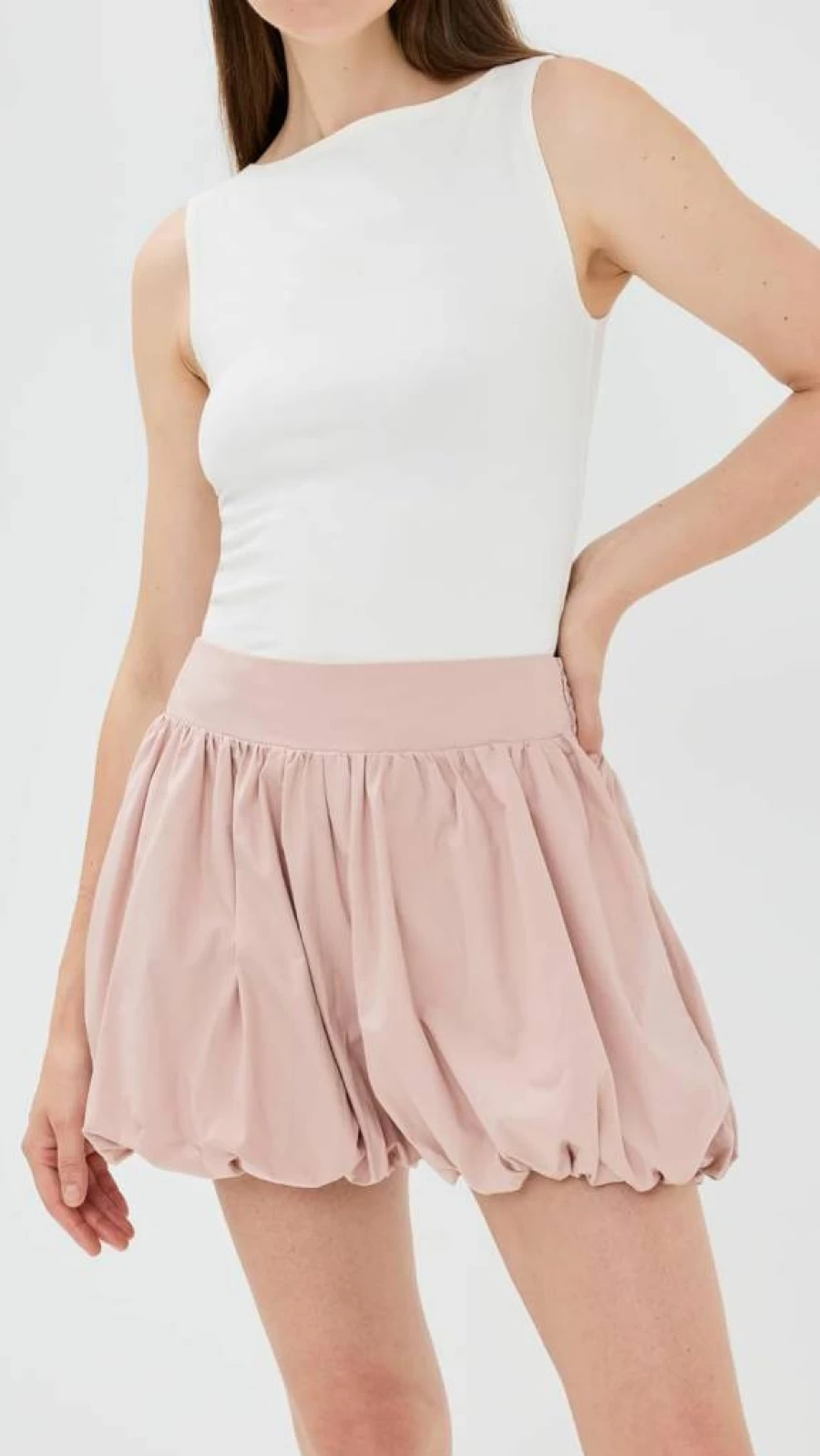 Susana Monaco Women's Stylish Poplin Bubble Shorts - Comfortable & Trendy Summer Shorts
