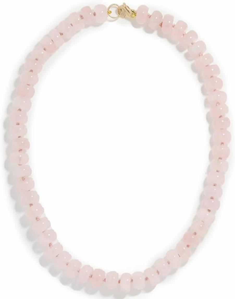 Adina Reyter 14K Gold Pink Horseshoe Pendant Necklace for Women