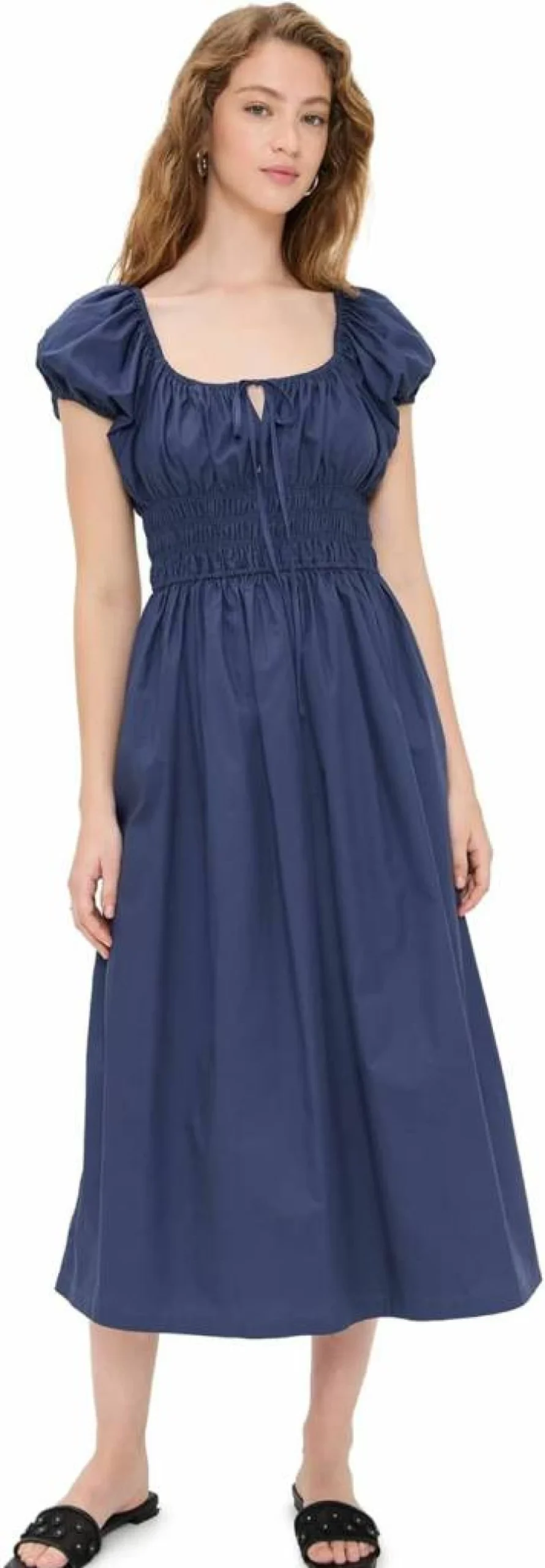 O.P.T Women's Louisa Dress - Elegant Flowy Summer Dress with V-Neck and Floral Print