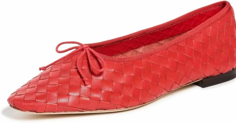 Loeffler Randall Women's Landry Woven Flat Shoes - Comfortable & Stylish Casual Flats