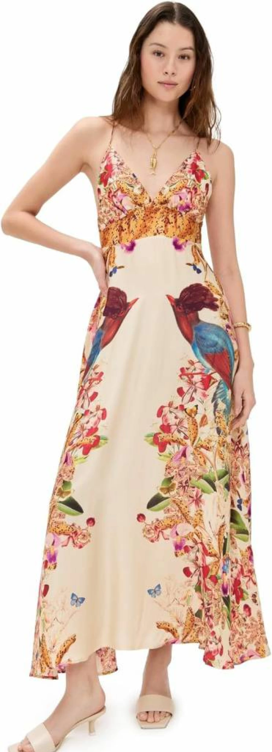 Carolina K Women's Star Print Dress - Elegant Celestial Design Evening Gown
