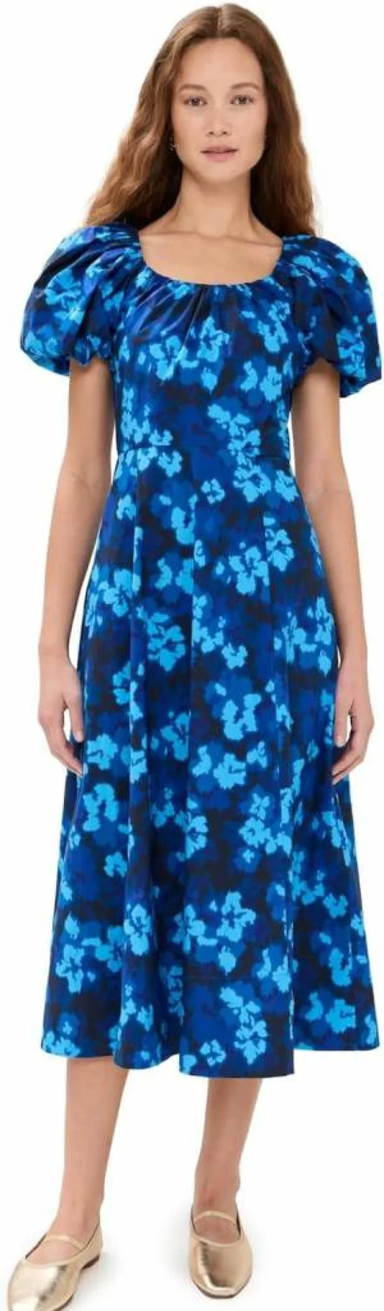 Ulla Johnson Imara Women's Floral Printed Midi Dress - Boho Chic Style