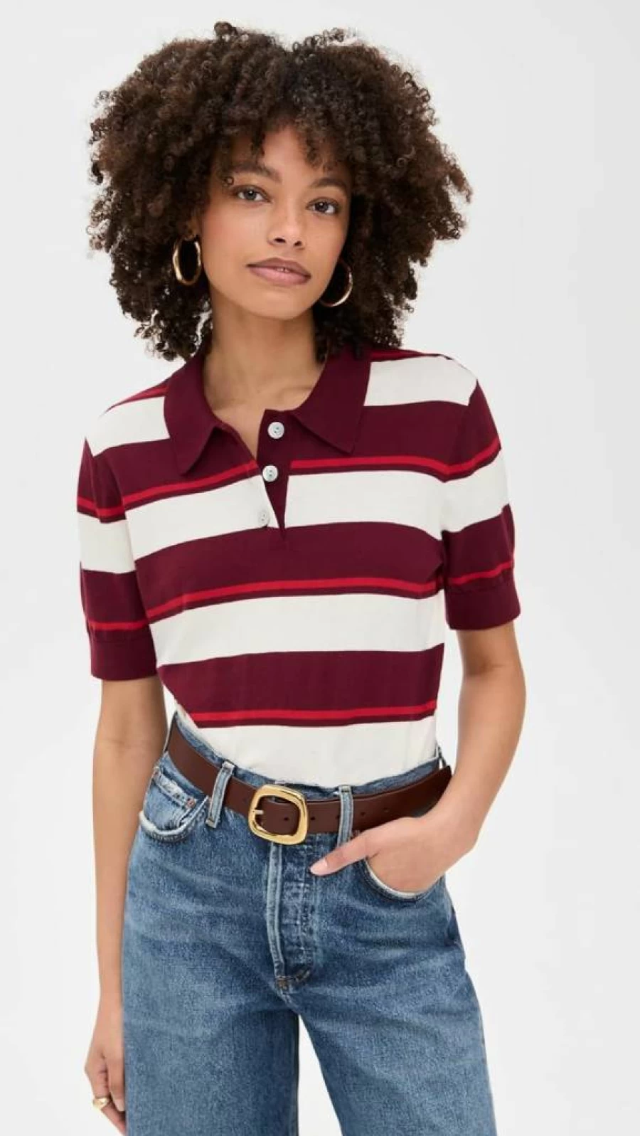 Pistola Denim Women's Dream Distressed Denim Shirt Vintage Washed Button-Up Top