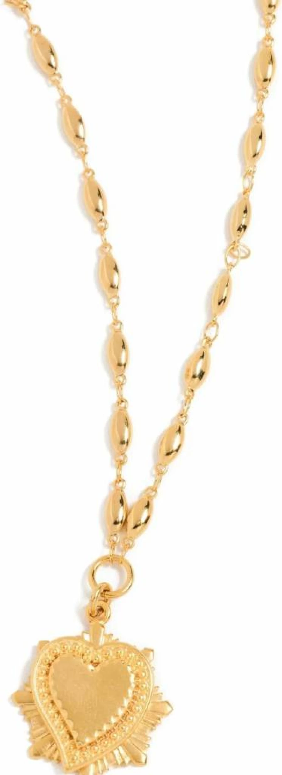 Brinker & Eliza Women's Heart On Fire Necklace - Elegant Fire Heart Pendant Jewelry for Women