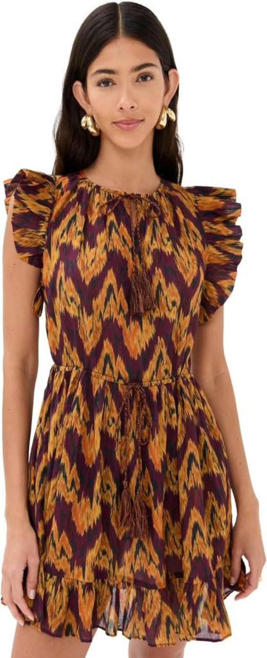 Ulla Johnson Women's Kalina Mini Dress - Floral Printed Beach Coverup Summer Dress