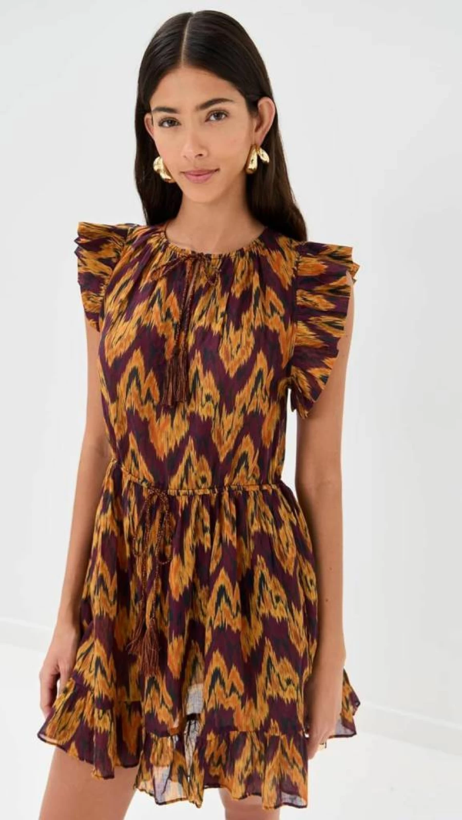 Ulla Johnson Women's Kalina Mini Dress - Floral Printed Beach Coverup Summer Dress