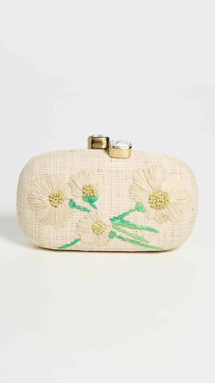 PAMELA MUNSON Vintage Floral Daisy Clutch Purse for Women - Retro Handbag