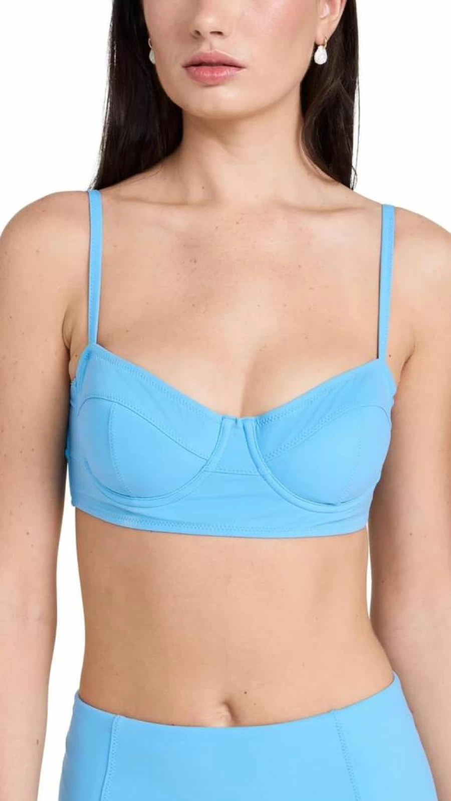 Ulla Johnson Zahara Bikini Top for Women - Floral Printed Swimwear