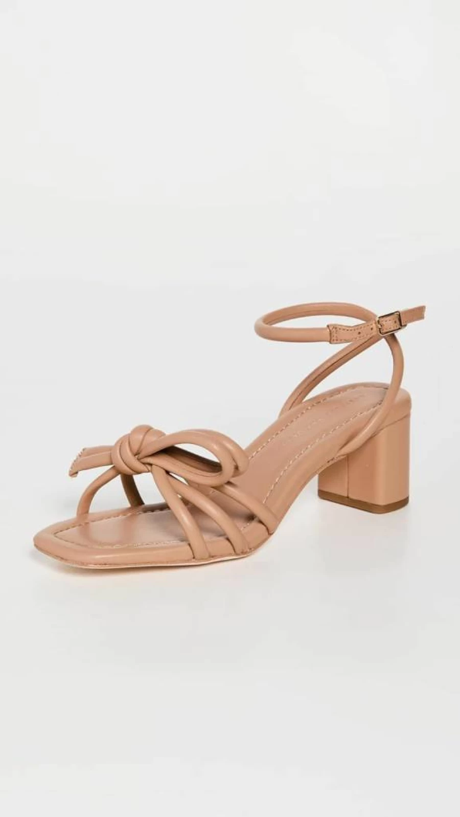 Loeffler Randall Mikel Leather Bow Sandals for Women - Mid-Heel Dress Shoes