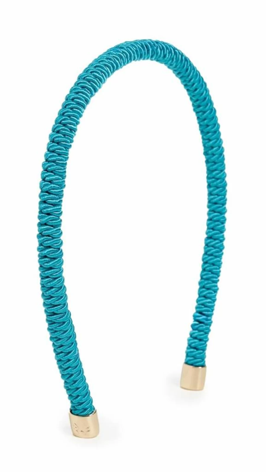 Lele Sadoughi Women's Azure Blue Bardot Cording Headband – One Size Adjustable Hair Accessory