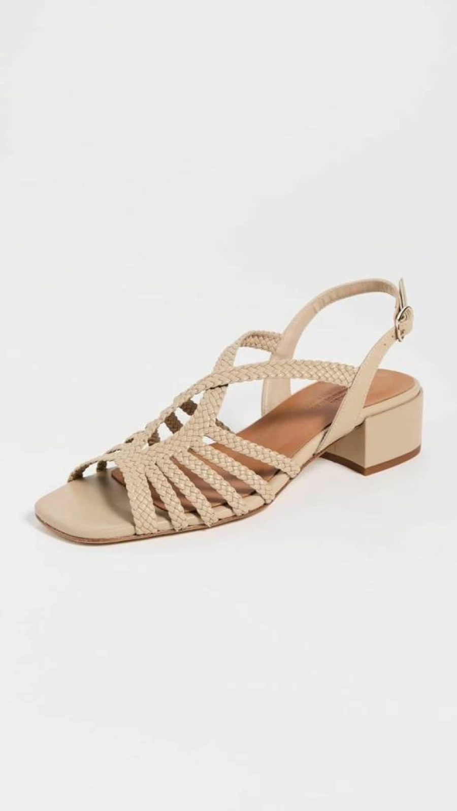 Naguisa Women's Raco Woven Leather Sandals – Handmade Comfortable Slide Sandals for Women