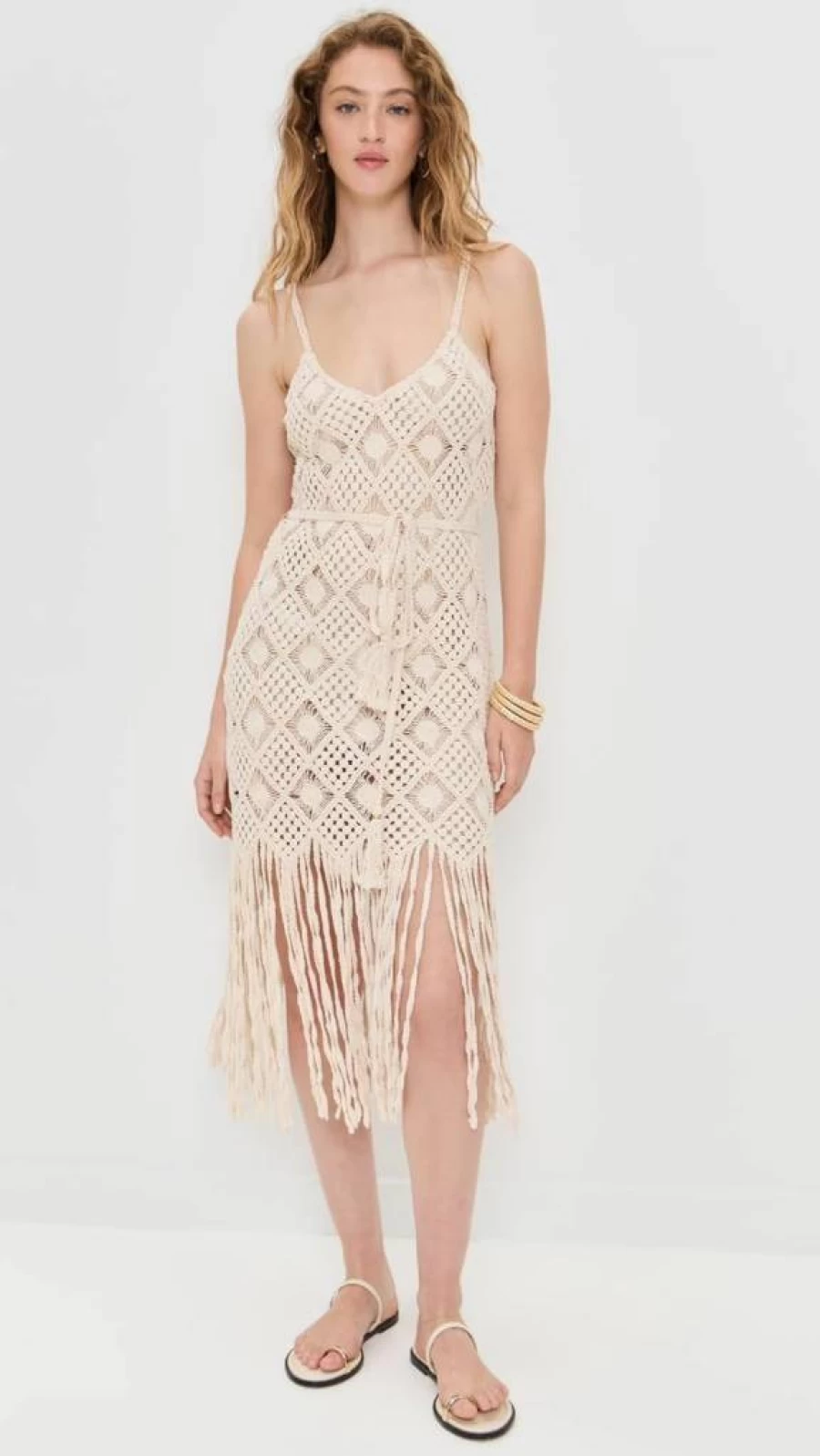 L'AGENCE Haleigh Diamond Over-The-Shoulder Midi Dress for Women