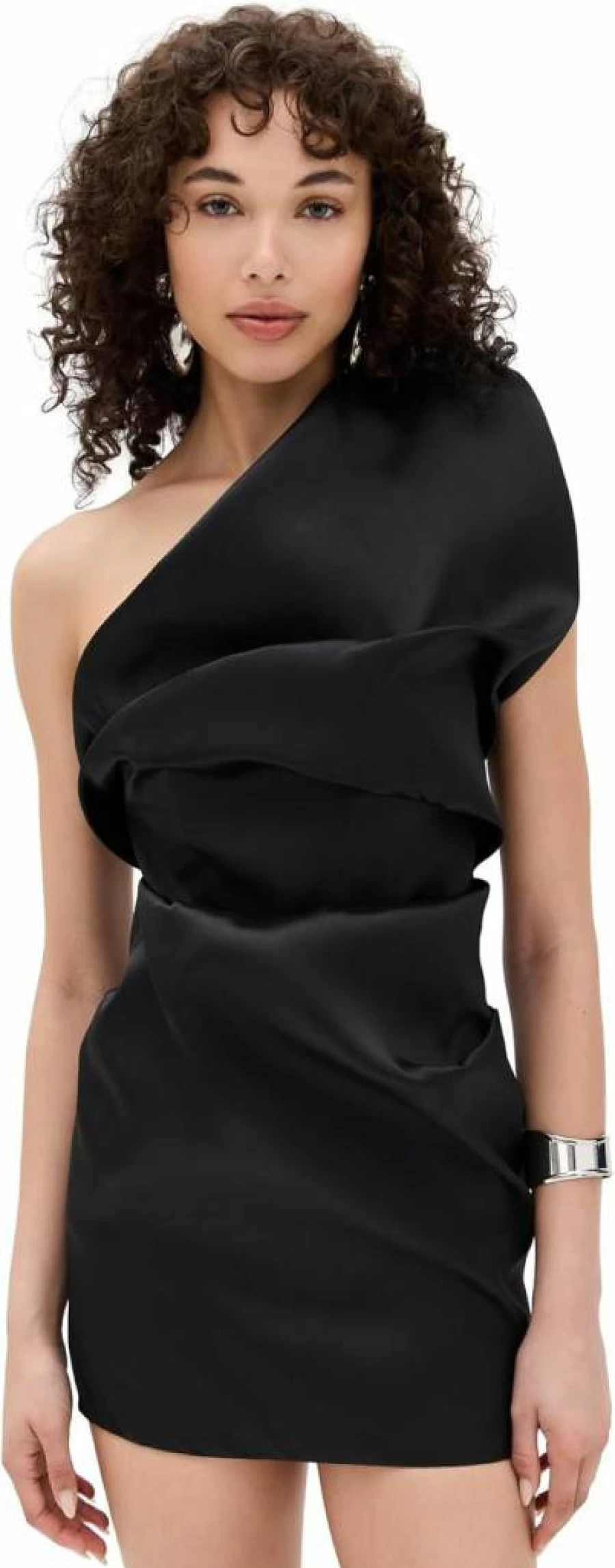Marques'Almeida Women's Sleeveless Draped Mini Dress - Fitted Stretch Jersey Cocktail Party Dress