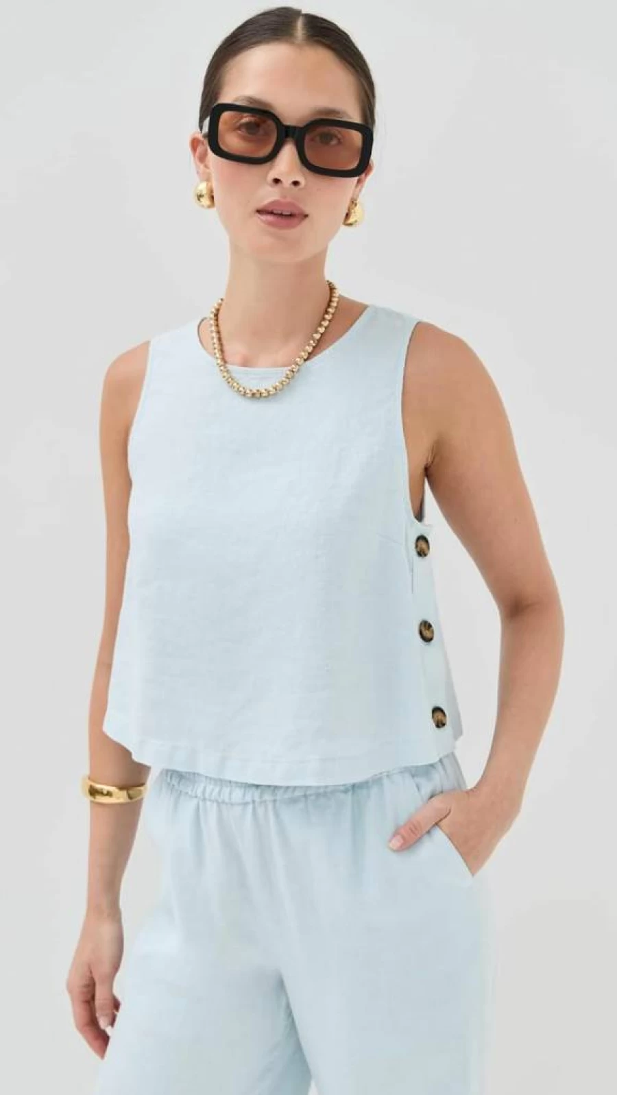LE BOP Women's Margot Tank Top - Comfortable & Stylish Casual Wear