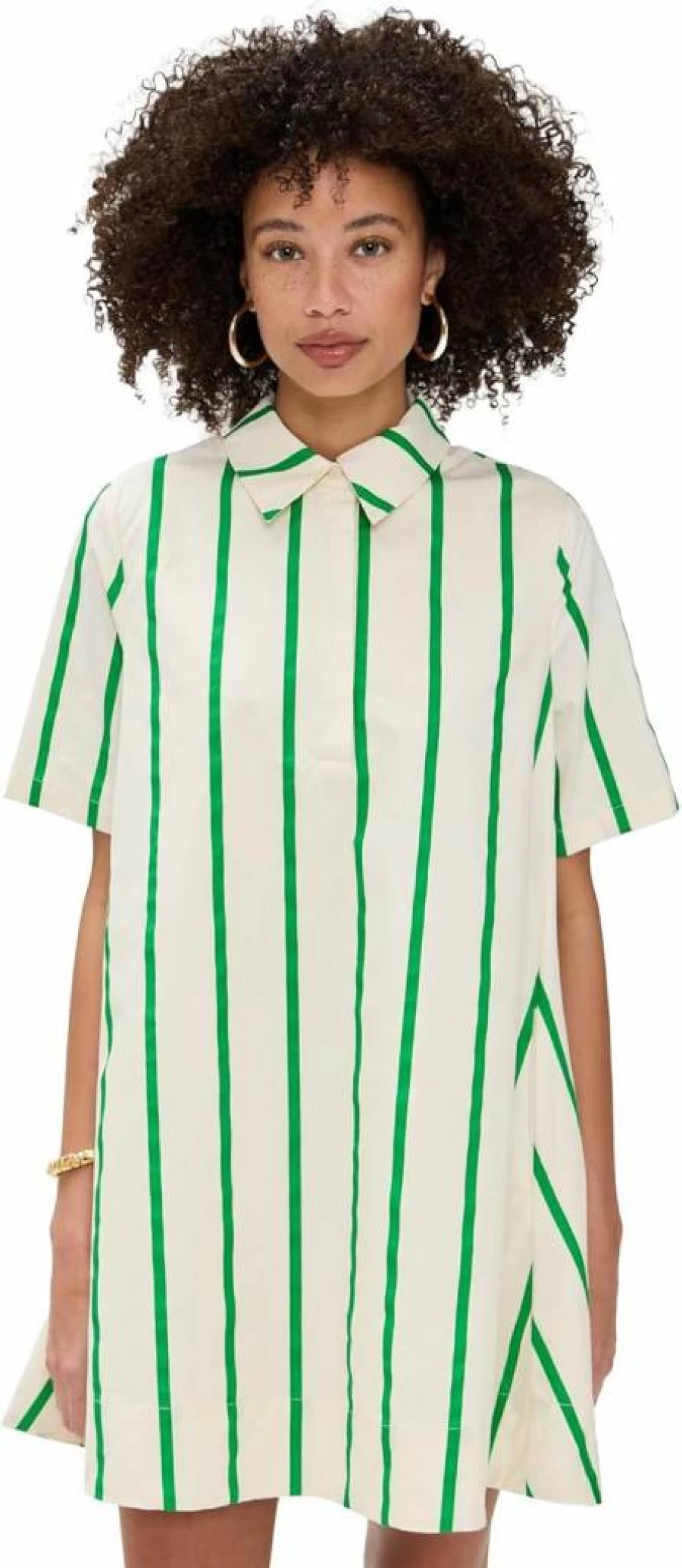 English Factory Women's Striped Mini Kaftan Dress – Stylish Summer Casual Wear
