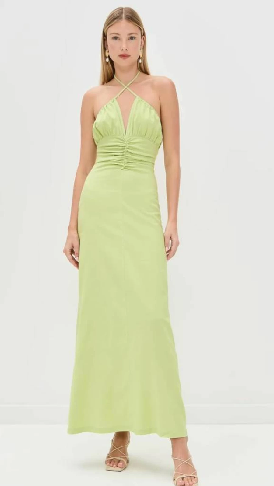 Riot Swim Women's Dani Cross Halter Dress - Stylish Summer Beach Dress for Women