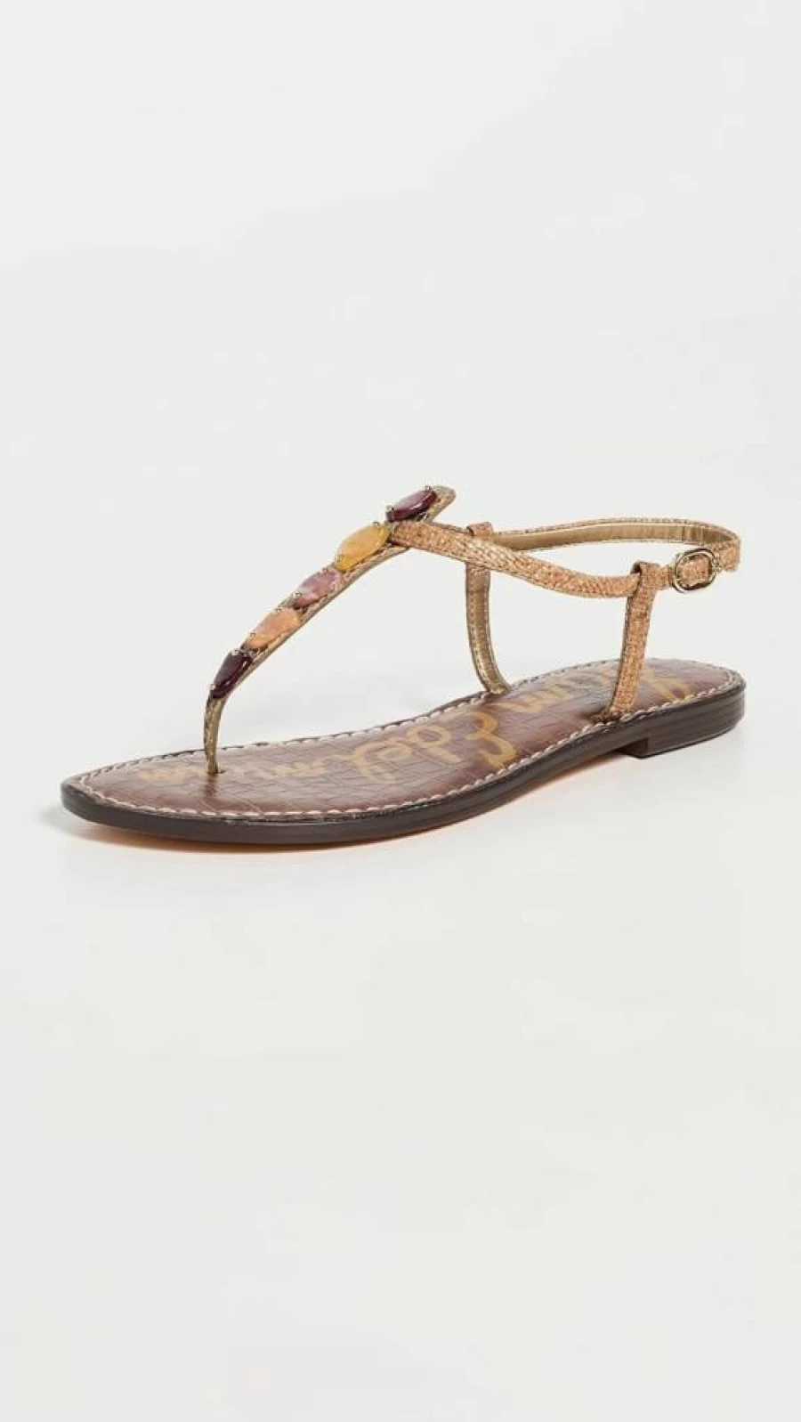 Sam Edelman Women's Gigi Flat Sandal – Comfortable Leather Summer Shoes for Women