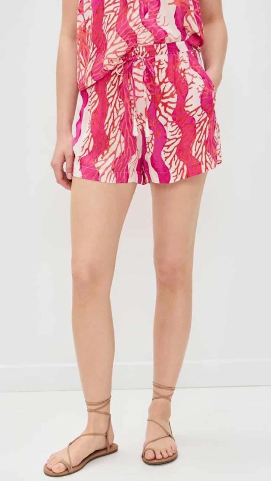 Natalie Martin Collection Women's Jasper High-Waisted Comfort Shorts – Trendy Casual Summer Wear