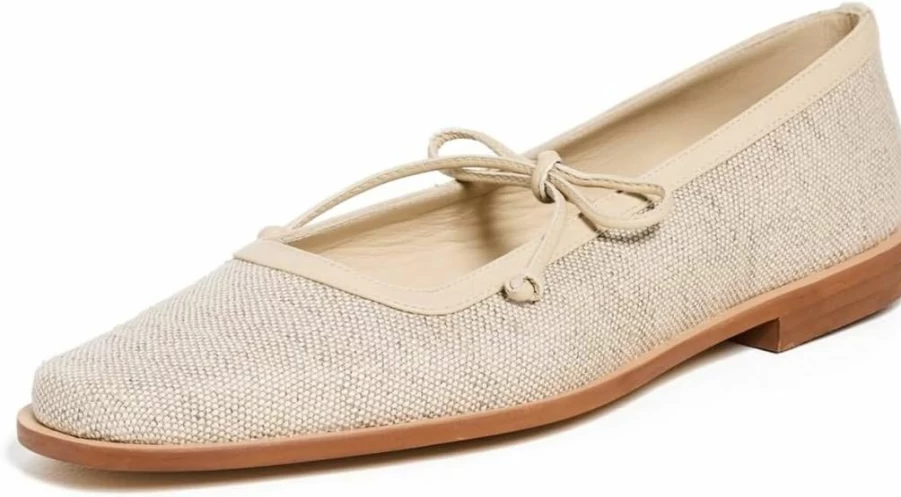 KAANAS Women's Misha Canvas Ballet Flats - Comfortable Slip-On Casual Shoes