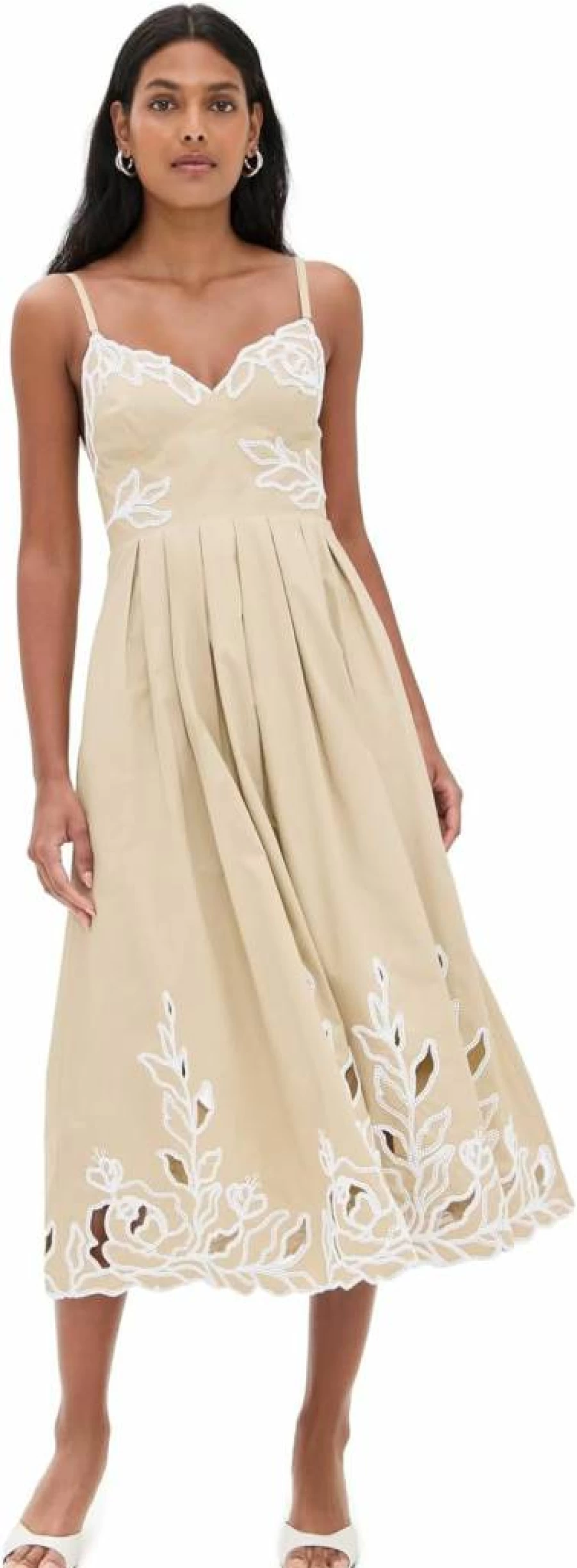 Cinq a Sept Women's Maude Floral Dress with Trailing Peonies Design