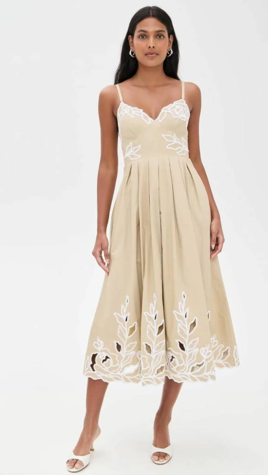 Cinq a Sept Women's Maude Floral Dress with Trailing Peonies Design