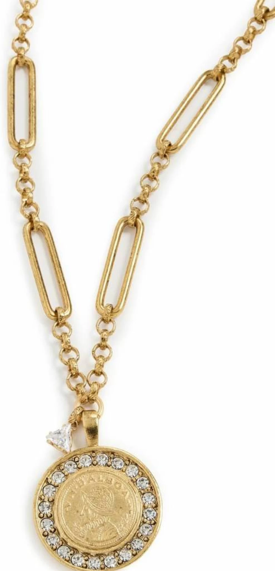 Elizabeth Cole Women's Balboa Pearl Pendant Necklace - Elegant Gold Jewelry for Women