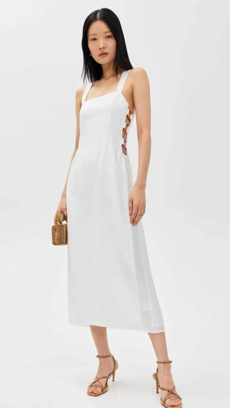Seven Wonders Women's Florence Midi Dress - Elegant Flowy Summer Dress with V-Neck and Floral Print