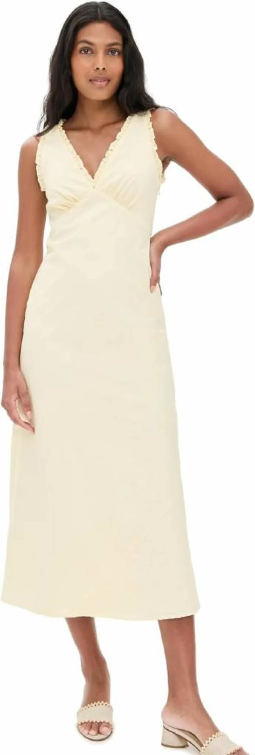 WAYF Women's Midi Dress - Stylish Casual Flowy Boho Chic Summer Dress