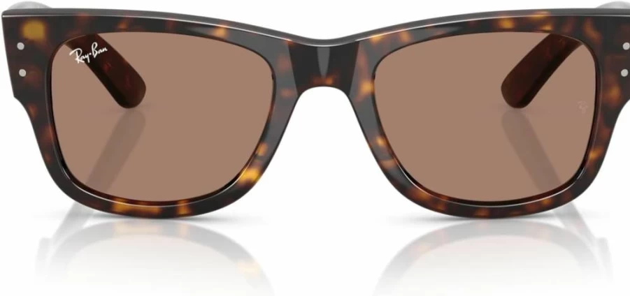 Ray-Ban RB0840S Mega Wayfarer Square Sunglasses for Men & Women - Classic Aviator Style, UV Protection, Polarized Lenses