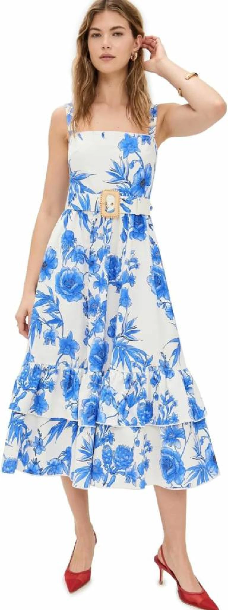 Borgo de Nor Women's Dani Dress - Elegant Flowy Boho Chic Summer Maxi Dress
