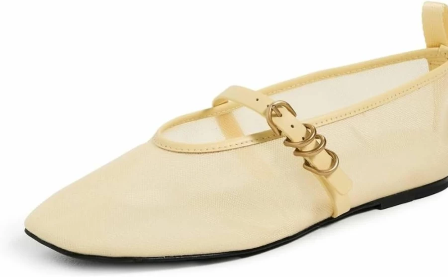 Rag & Bone Women's Spire Mary Jane Flats - Elegant Leather Ballet Flat Shoes for Women