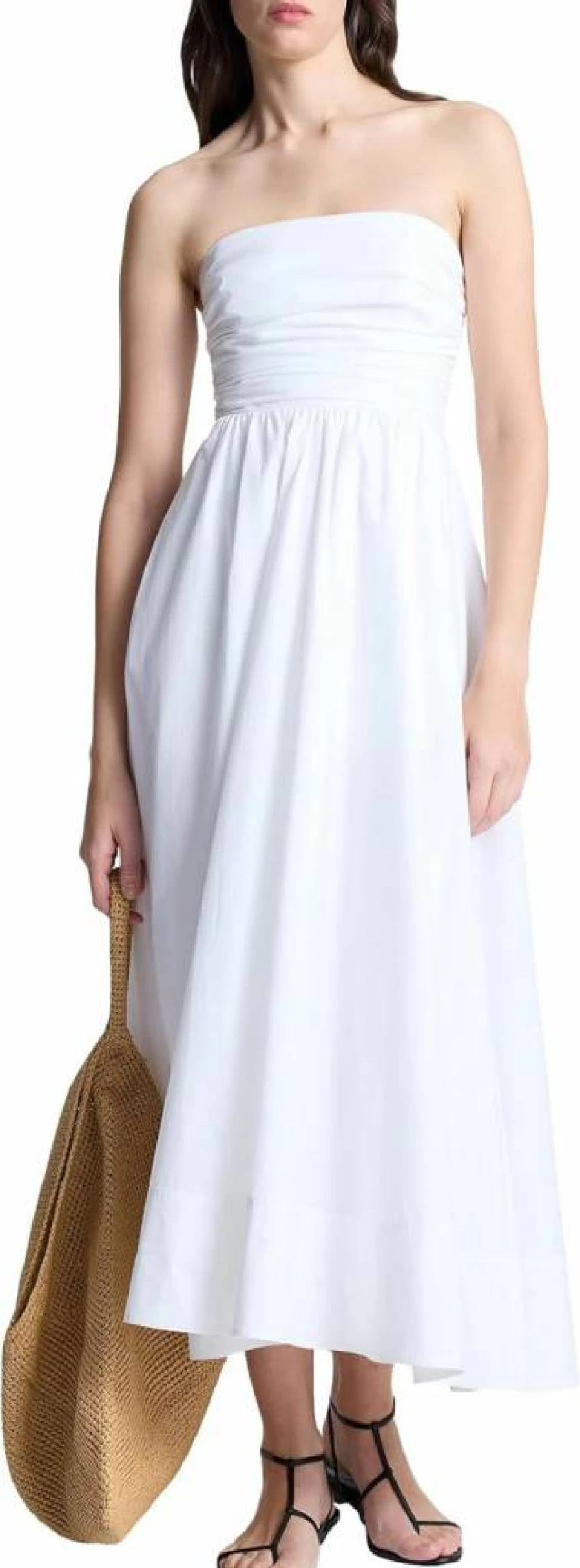 ALC Women's Tate Dress - Elegant Flowy Midi Dress for Casual and Evening Wear