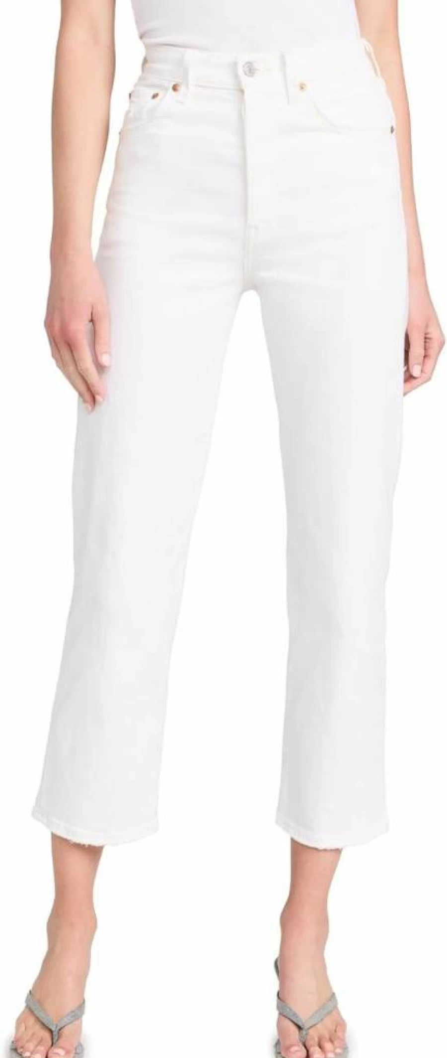 Levi's Women's High-Rise Straight Leg Jeans - Premium Denim Ankle-Length Pants