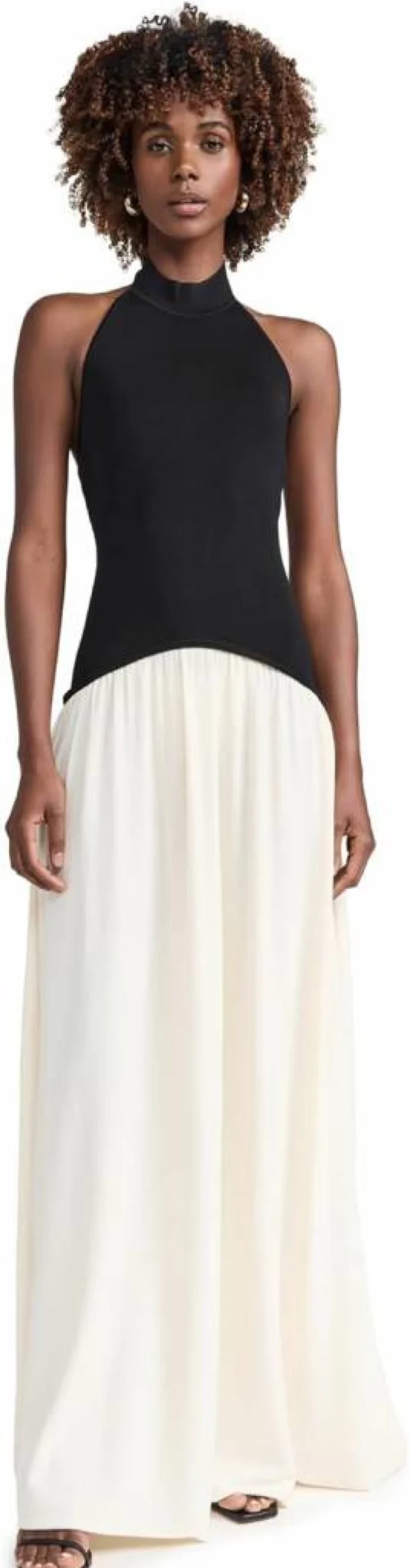 Solid & Striped Women's Halter Soglio Dress - Striped Summer Halterneck Maxi Dress